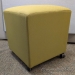 Green Artopex Element Rolling Ottoman Stool w/ Topstiching